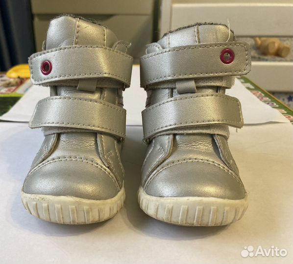 Кожаные Ботинки для девочки 19 размер