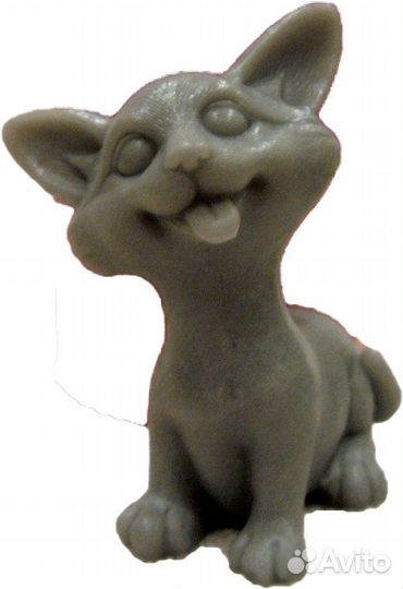 Кот 3D - силиконовая форма для мыла
