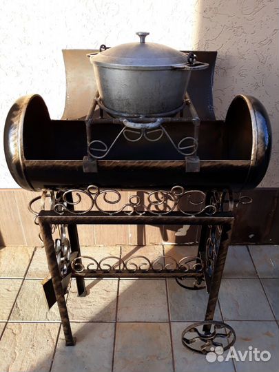 Мангал и коптильня,гриль 3 в одном