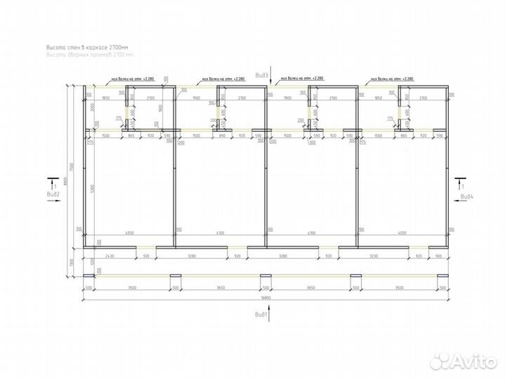 Лстк каркас двухэтажной гостиницы