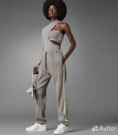 Adidas blue version cutout bodysuit