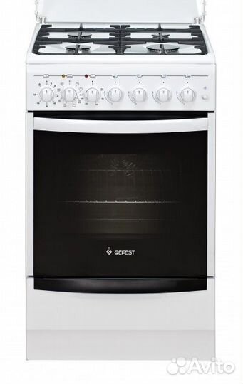Комбинированная плита gefest 5102-03 белый