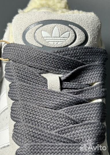 Кроссовки Adidas Campus Grey с мехом