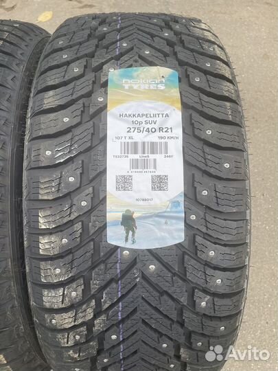 Nokian Tyres Hakkapeliitta 10p SUV 315/35 R21 и 275/40 R21 111T