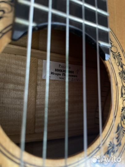 Классическая гитара мастера Никишина