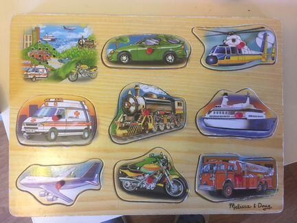 Melissa and doug рамка вкладыш звуковой