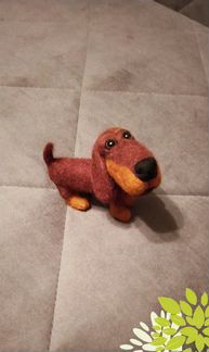 Игрушка Такса ручной работы