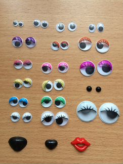 Глазки. носики.губки для игрушек