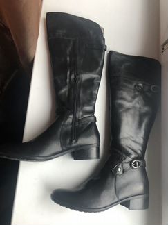 Сапоги кожаные Tamaris 40 размер