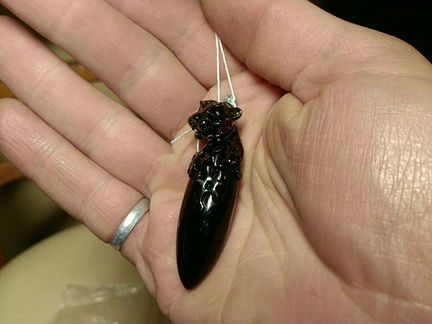 Серебряная подвеска с леопардом