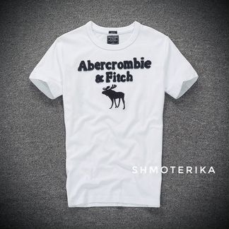 Abercrombie Fitch футболка белая муж, Новая