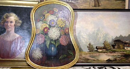 Картина.Германия.1943.Масло.Букет цветов