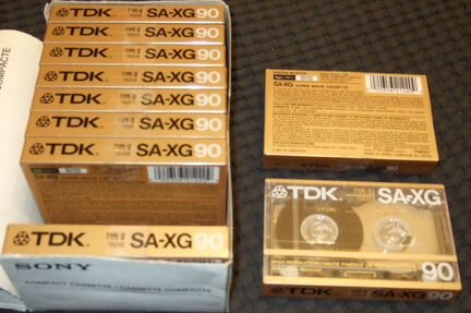 Кассеты TDK SA-XG 90 из США