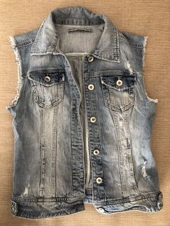 Джинсовая жилетка Stradivarius, M