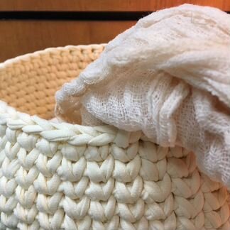 Вязаные кашпо для хранения