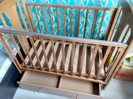 Детская кроватка с ящиком Можга (Красная Звезда)