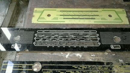 Набор радиошкал для различных ламповых приемников