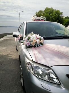 Свадебные украшения на машину