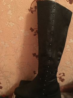 Ботфорты с перфорацией Евро-зима