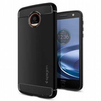Чехол Spigen Rugged Armor на Moto Z / Z Force