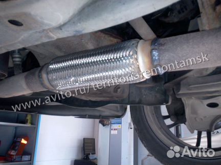 Гофра глушителя Toyota Avensis Замена