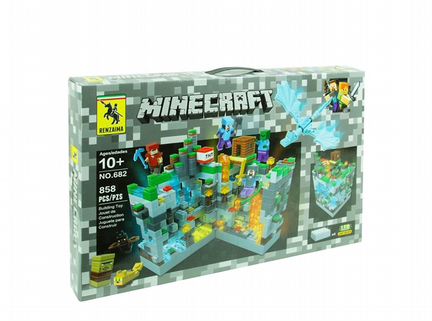 Lego Конструктор Minecraft LED 858 Деталей