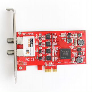 Quad DVB-T/T2/C PCI-e карта TBS-6205