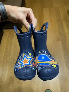 Детские резиновые сапоги crocs