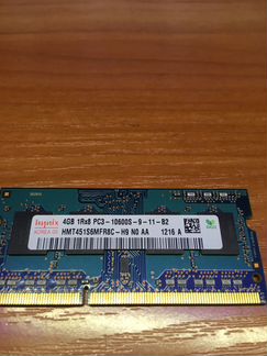 Hynix sodimm DDR3 1x4Gb hmt451s6mfr8c-h9