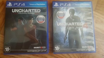 Диски uncharted для PS4
