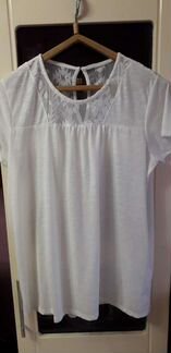 Футболка с кружевом