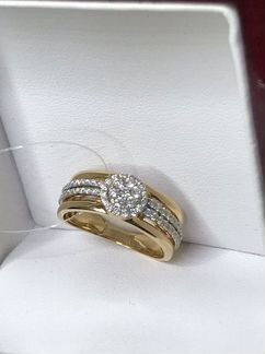 Кольцо золотое с бриллиантами