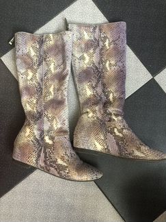 Сапоги кожаные Эконика