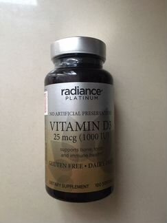 Витамин Д из Америки. Фирма Radiance Platinum. Нов