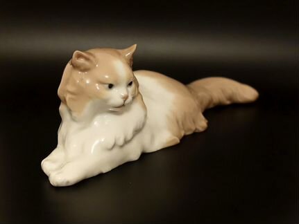 Статуэтка Ангорский кот,фарфор Lladro NAO Испания