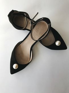 Туфли Portal с жемчужинои на низком каблуке