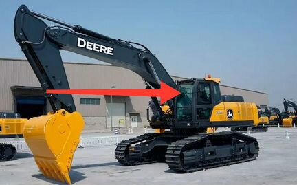 Стекло лобовое для John Deere e210lc