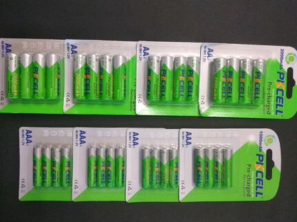 AA PKcell 2000 mAh, AAA 1000mAh, 18650 2600 mAh