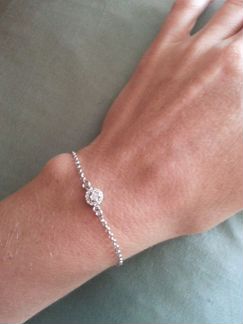 Серебряный браслет, 925 проба, новый
