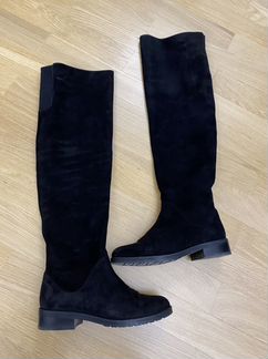Замшевые ботфорты stuart weitzman