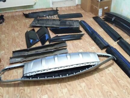 Накладка заднего бампера Audi Q7 2015