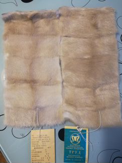 Пластина норковая жемчужная, воротник из норки