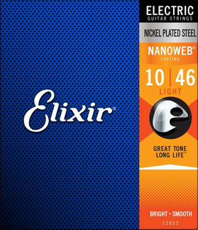 Струны для электрогитары Elixir 12052 nanoweb, ник