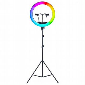 Лампа кольцевая 30 см цветная RGB sale