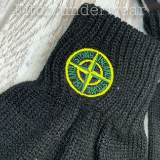 Перчатки мужские Stone Island вязанные
