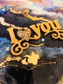 Панно-сердце из эпоксидной смолы