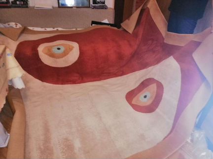 100 процентно шерстяной в прекрасном состоянии ков