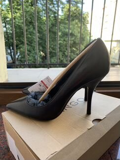 Новые чёрные лодочки, натуральная кожа