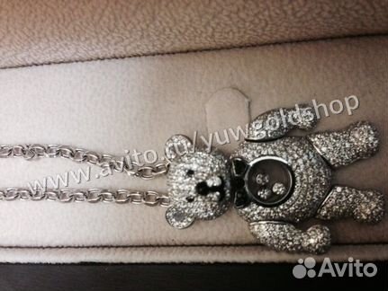 Эксклюзивный кулон Chopard Мишка 3.2 ct. 18 гр 750