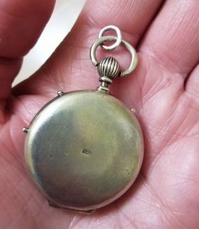 Подвеска старинная, живопись, эмаль, 84пр,19 век